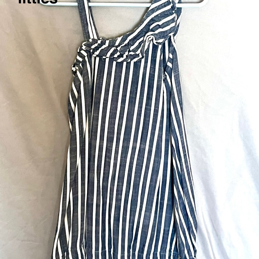Striped Blue and White Dress